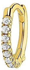 Thomas Sabo - Enkele Creolen - Wit - Goud - 925 Sterling Zilver - Clipsluiting