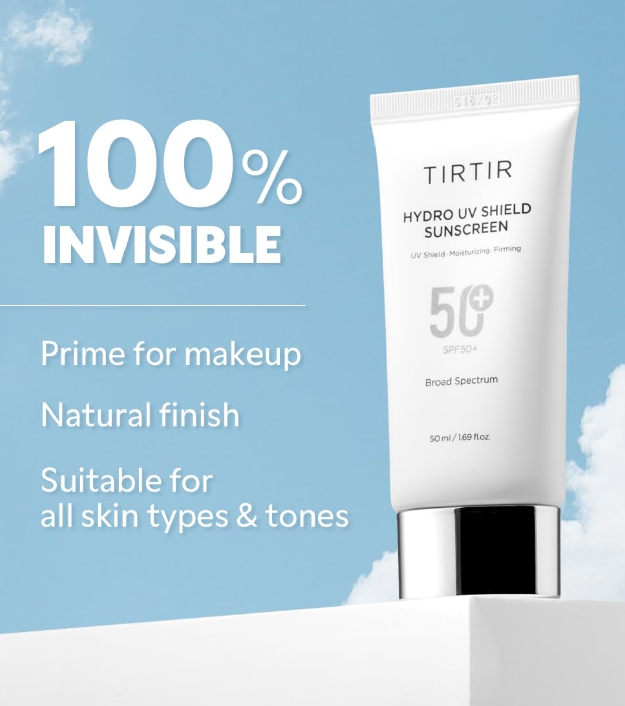 TIRTIR - Protetor solar facial Hydro UV Shield SPF50+