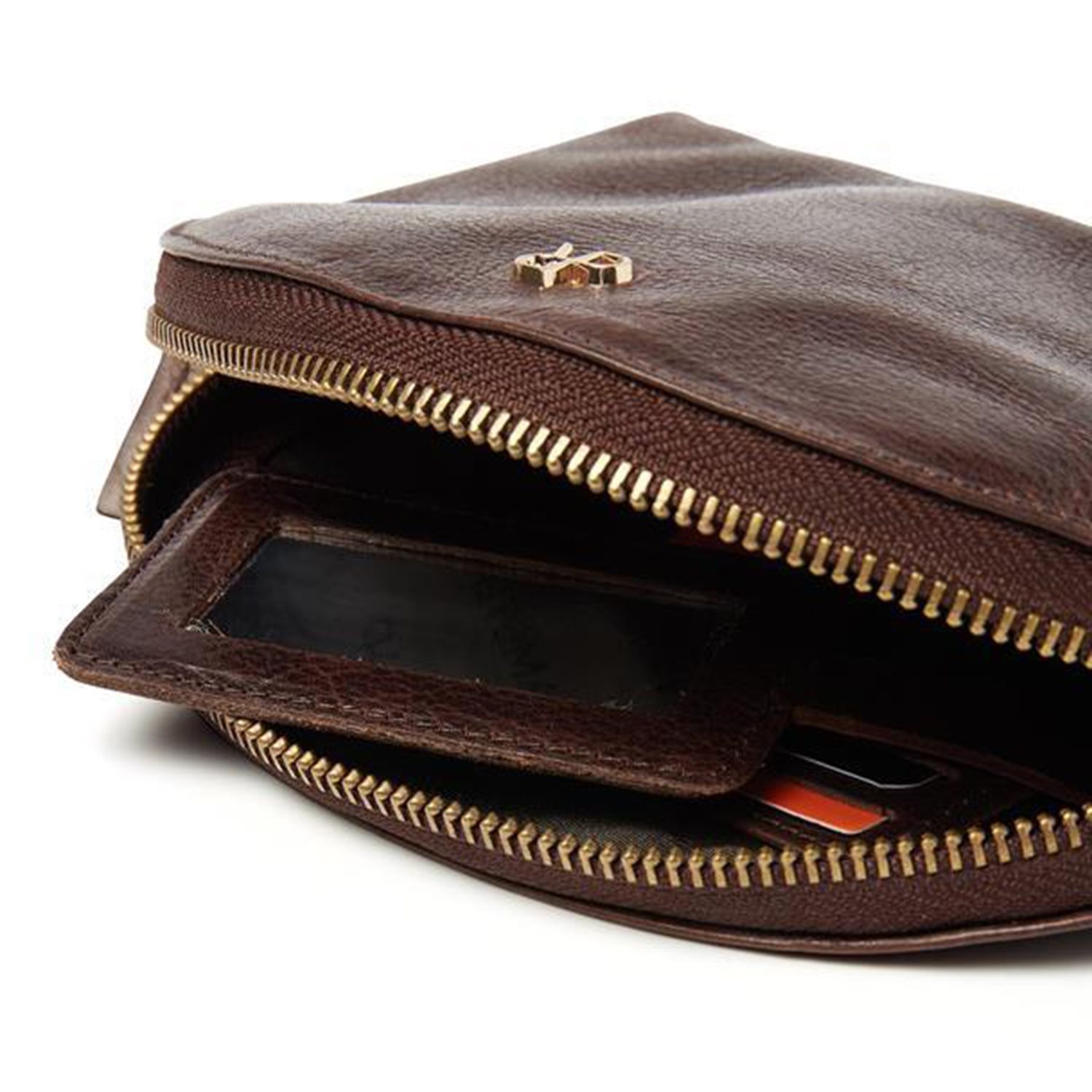 dR Amsterdam Milan Make-Up Bag brown