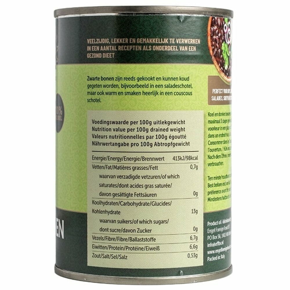 3x Mediza Zwarte Bonen 400 gr