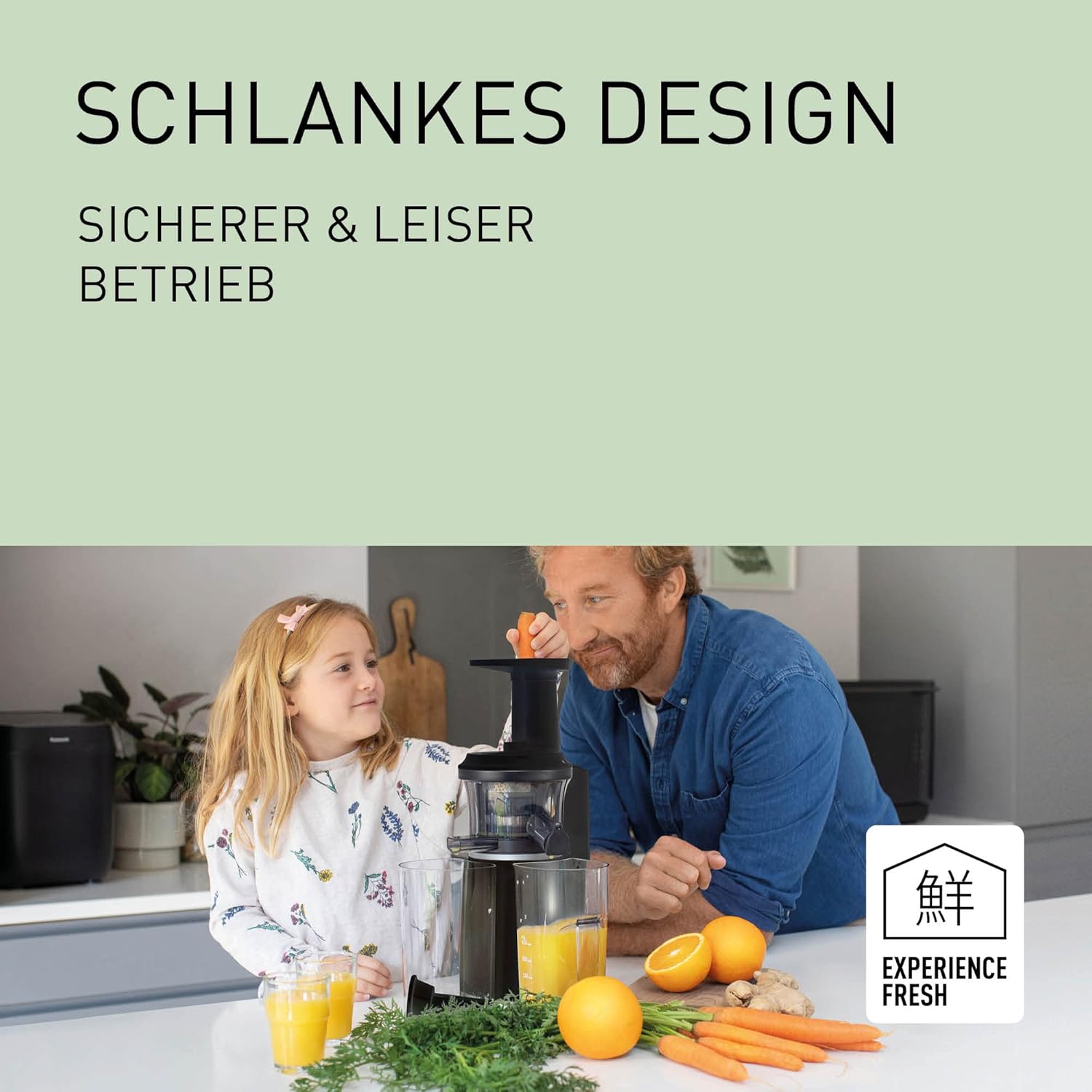 Panasonic MJ-L501KXE Slow Juicer, Schwarz