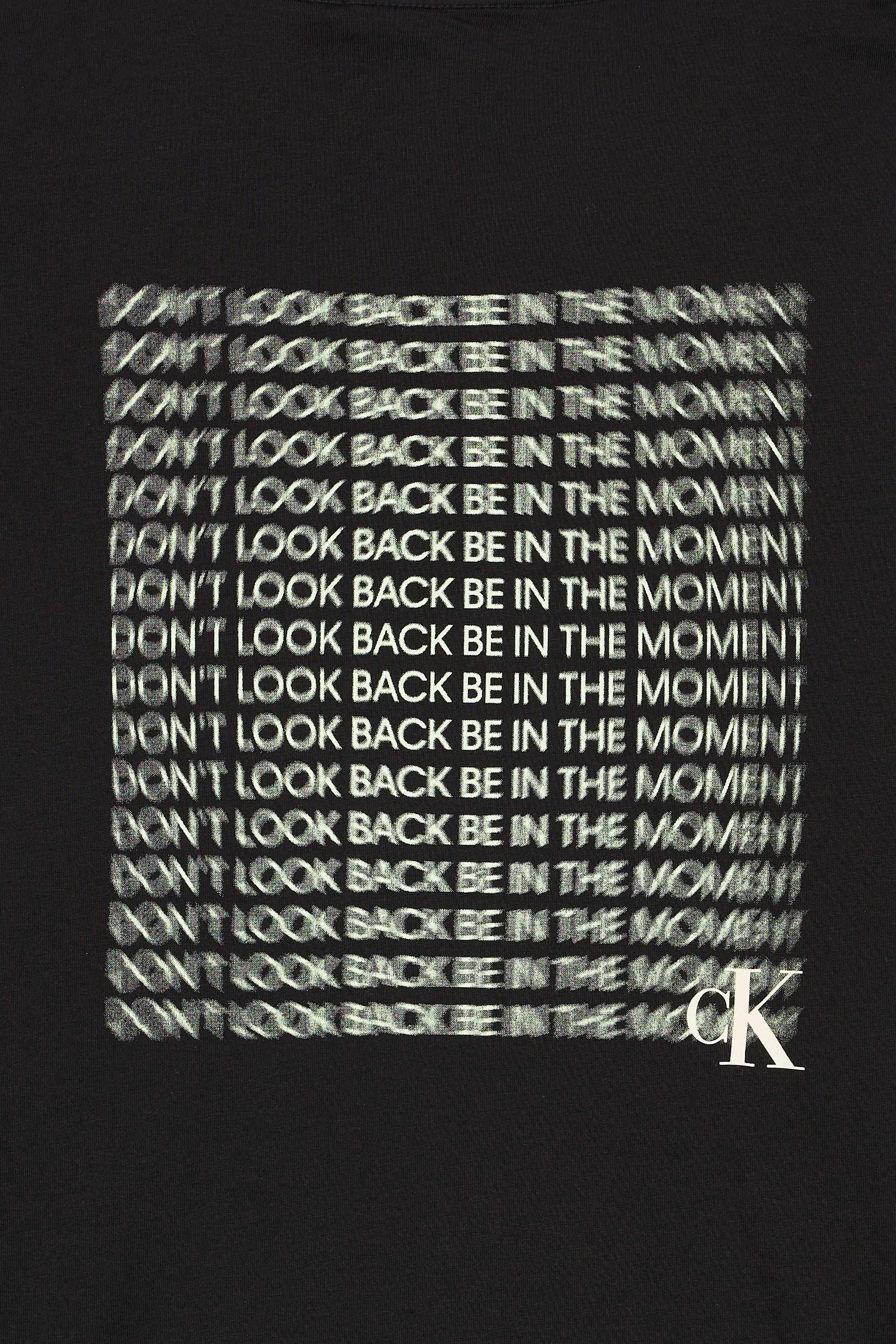 CALVIN KLEIN JEANS T-shirt  STACKED SLOGAN LS TE Noir