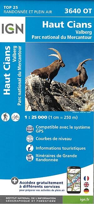 IGN - TOP25 3640OT HAUT CIANS 1 25 000