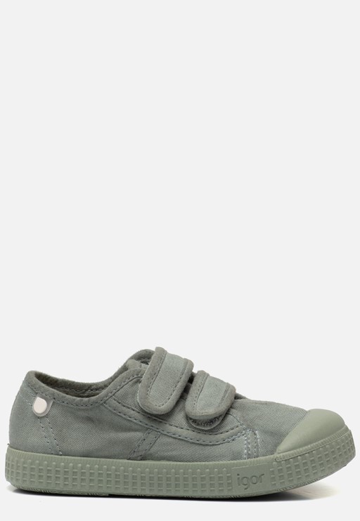 Igor Sneakers groen Canvas