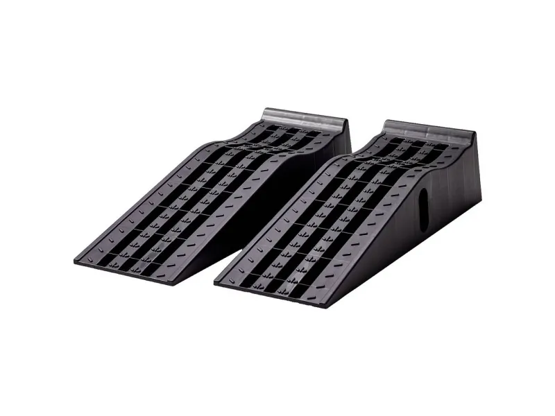 IWH Auffahrrampe 2 Stück / 3 Tonnen Rampe 3 t Arbejdshøjde: 15.5 cm (max)