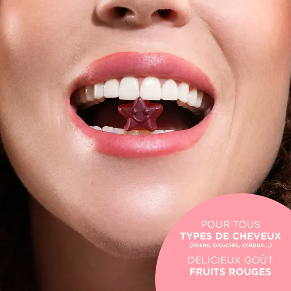 Lashilé Beauty Good Hair Women Anti Chute Cheveux 180 Gummies