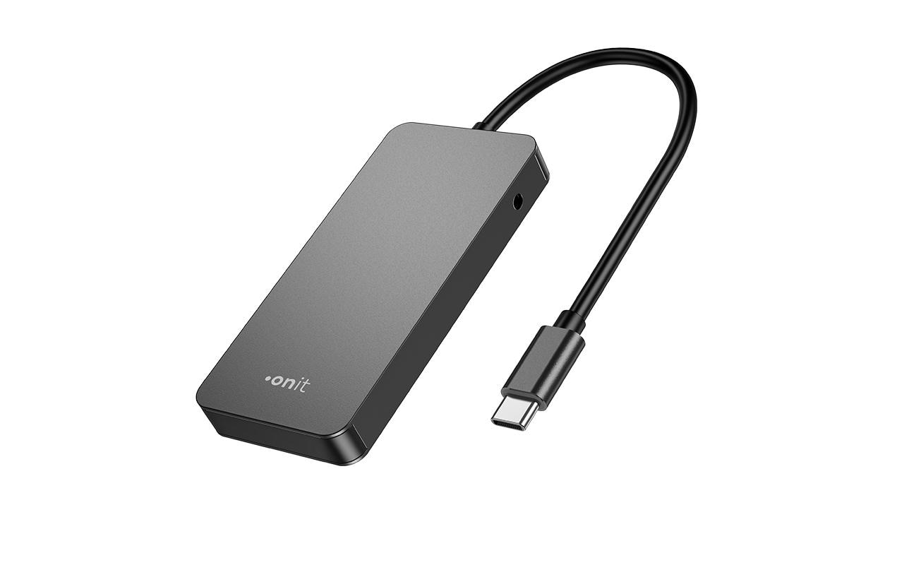 USB-C-Hub 4CLeichter und kompakter Hub mit 4 USB-C-Ports
