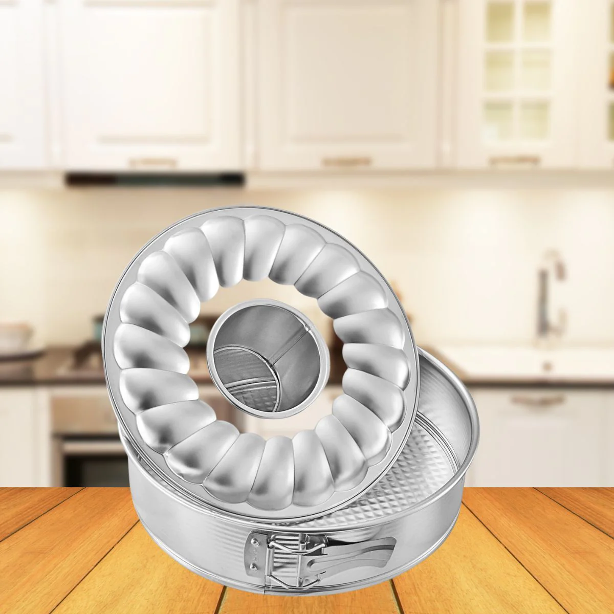 Moule à manqué et à savarin double fond 26 cm Silver Zenker