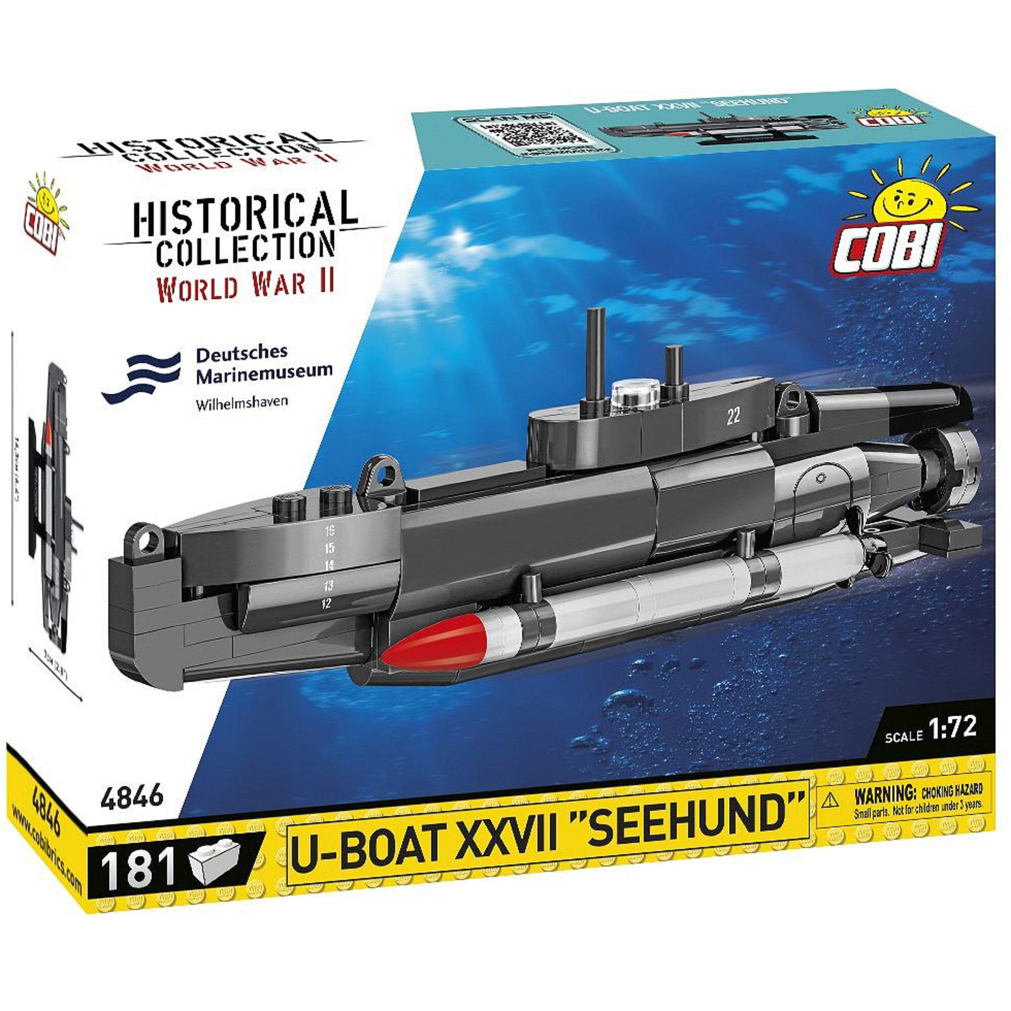 COBI Konstruktionsspielzeug U-Boot XXVII Seehund