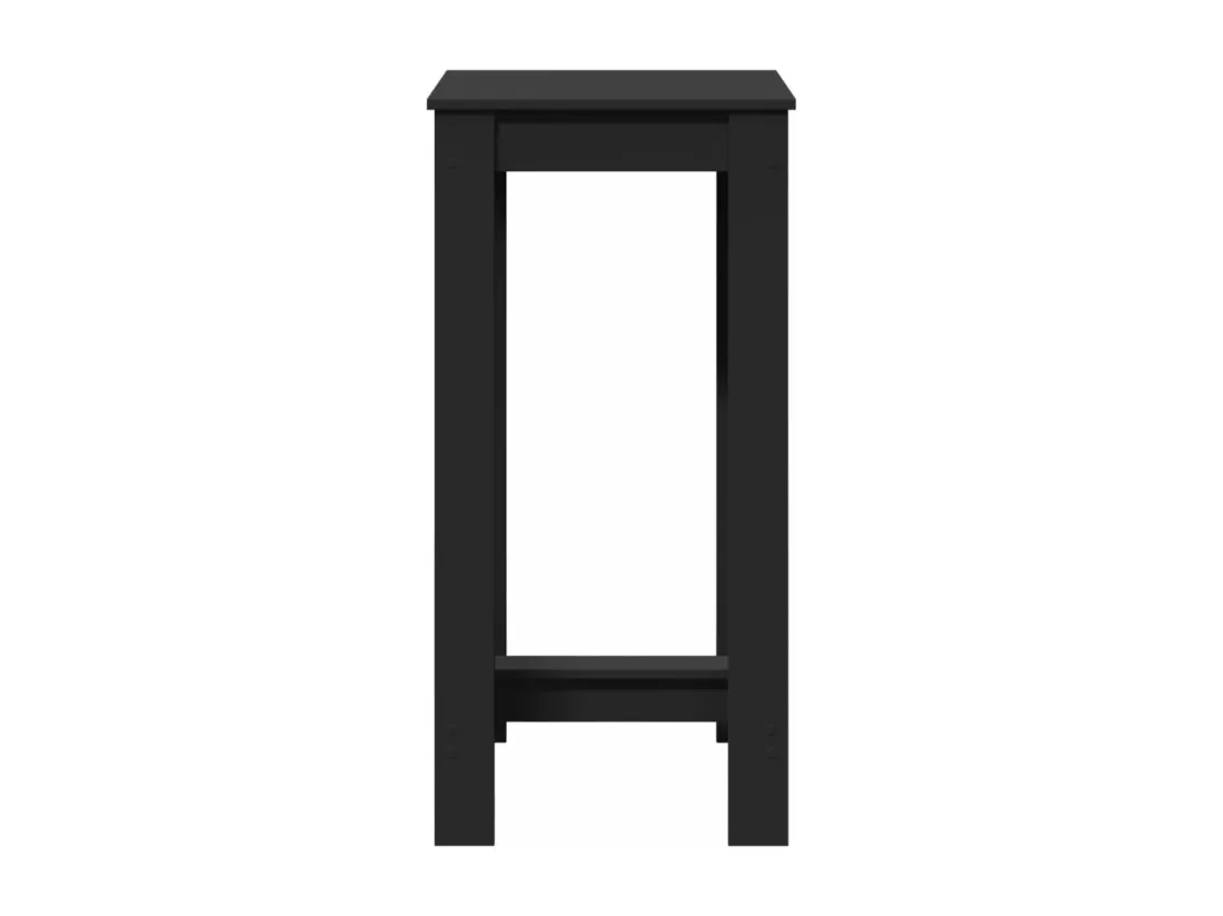 Table de bar noir 51x50x103,5 cm bois d'ingénierie