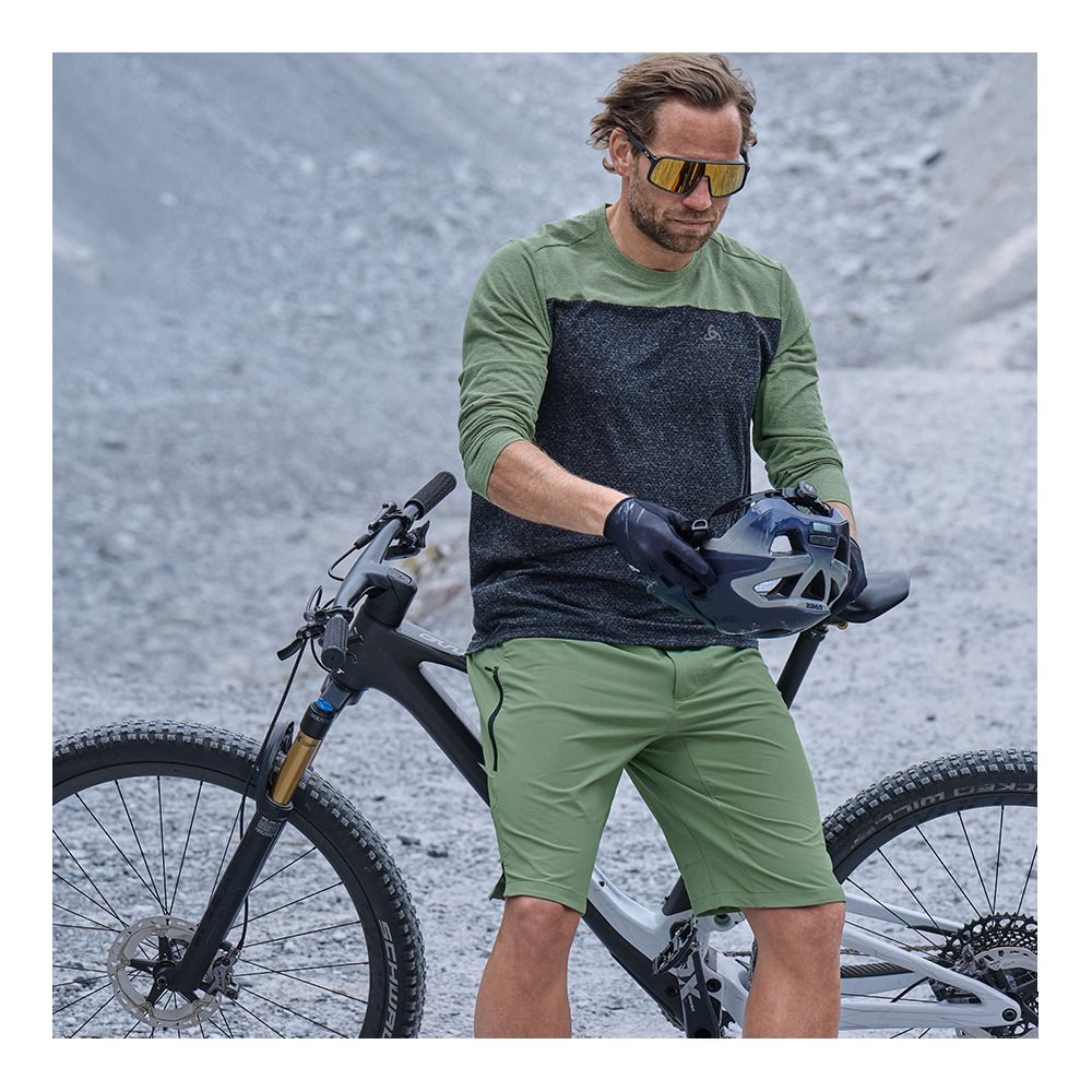 Odlo X-ALP LINENCOOL - Maillot Homme loden frost - black