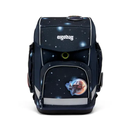 ergobag CUBO Schulrucksack-Set GALAXY GLOW KoBärnikus, 5-teilig