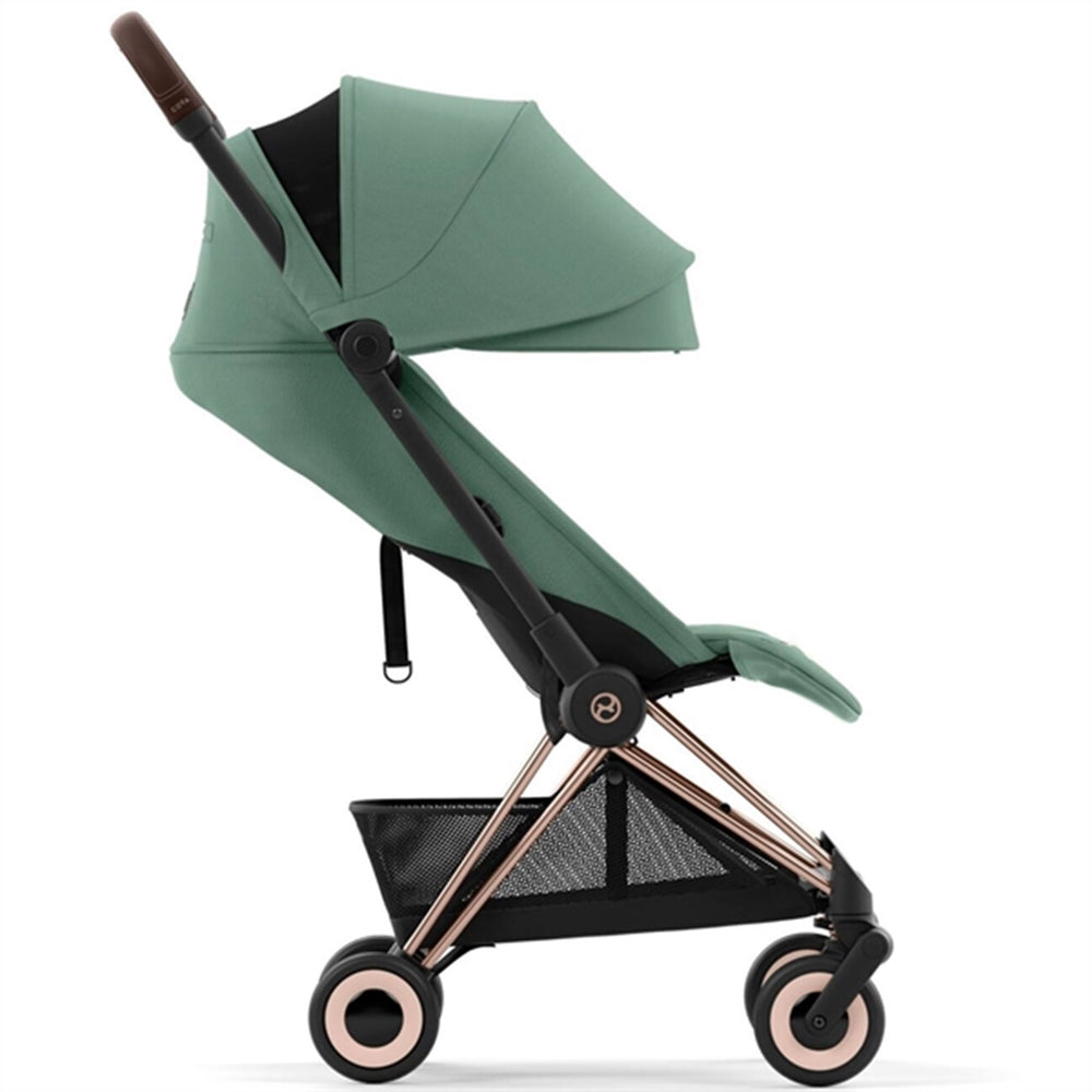 Coya Klapvogn Rosegold Leaf Green - Cybex