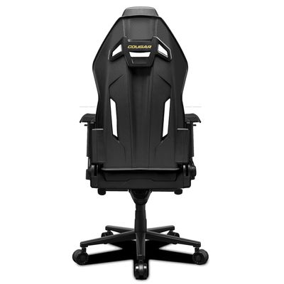 Fauteuil Gamer HOTROD ROYAL - accoudoirs réglables - appui-tête intégré - noir et or