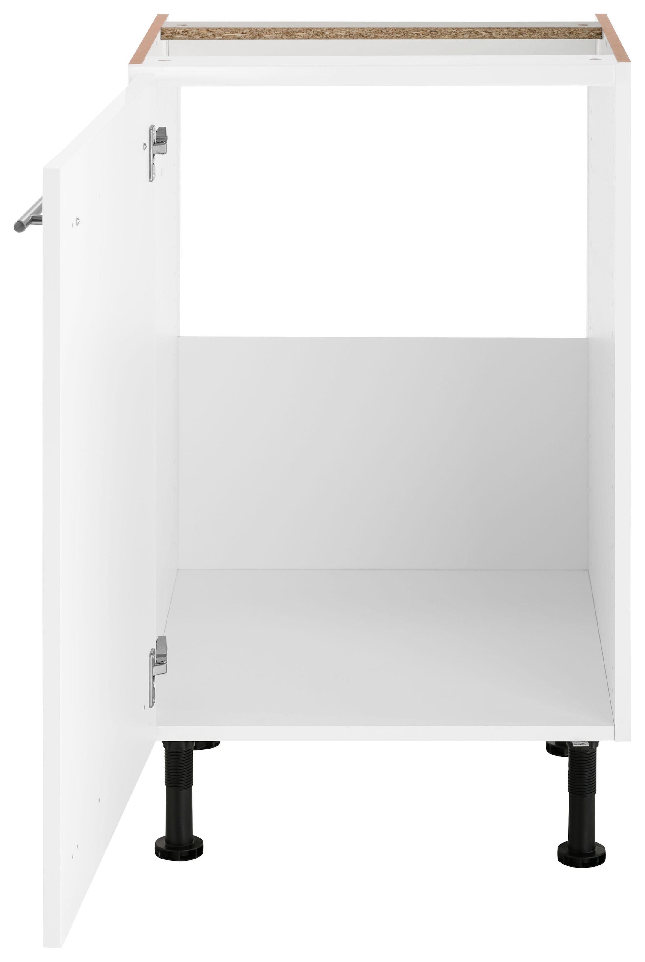 OPTIFIT Spülenschrank »Bern« 50 cm breit, mit 1 Tür, mit höhenverstellbaren Füssen, mit Metallgriff
