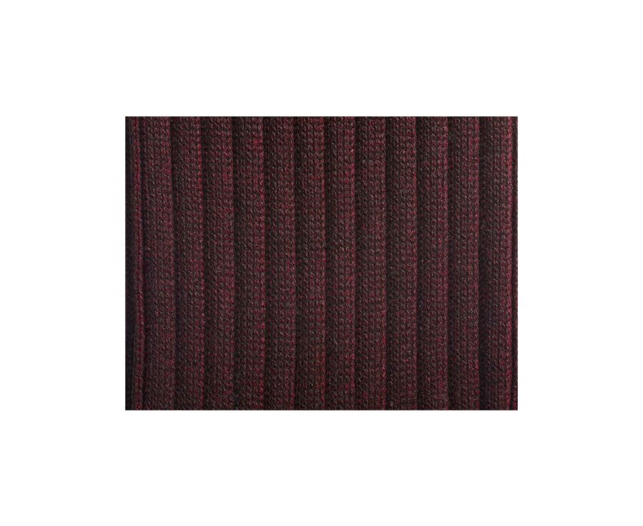 Chaussettes ville homme fil d’Écosse Marron et Rouge