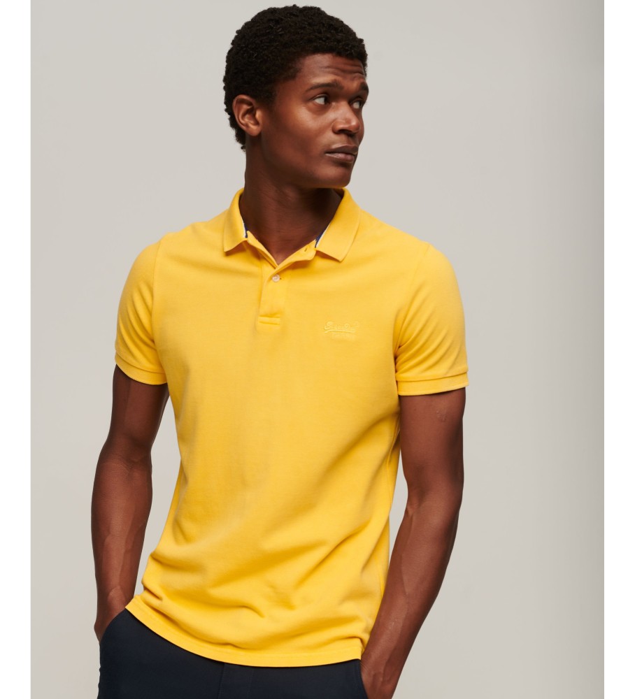 Polo Superdry Amarelo Destruído