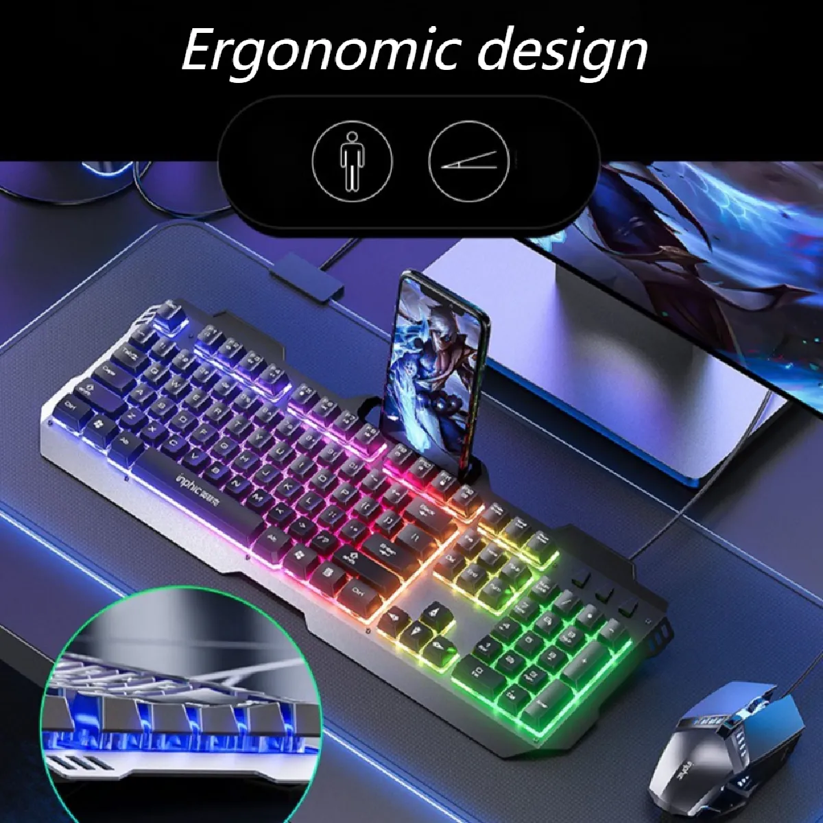 General Ensemble clavier/souris gaming