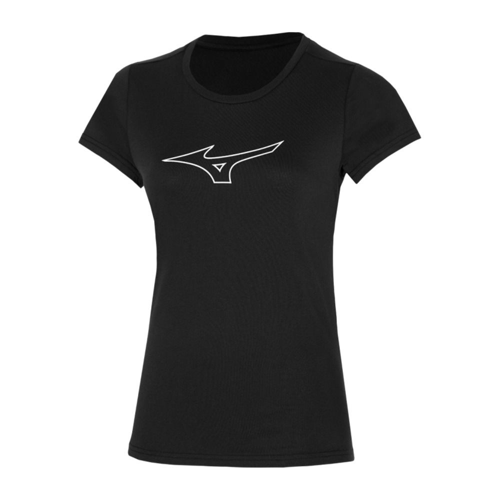 Mizuno RB LOGO - Tee-shirt Femme black