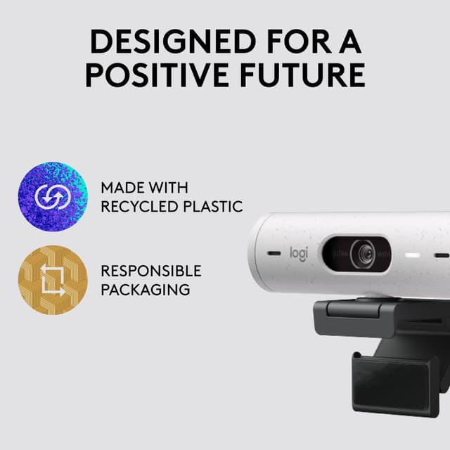Logitech Brio 500 webkamera (off white)