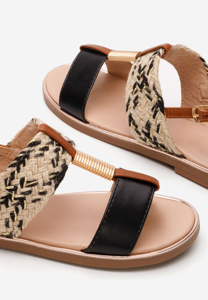 Sandales pour filles noires Lerata