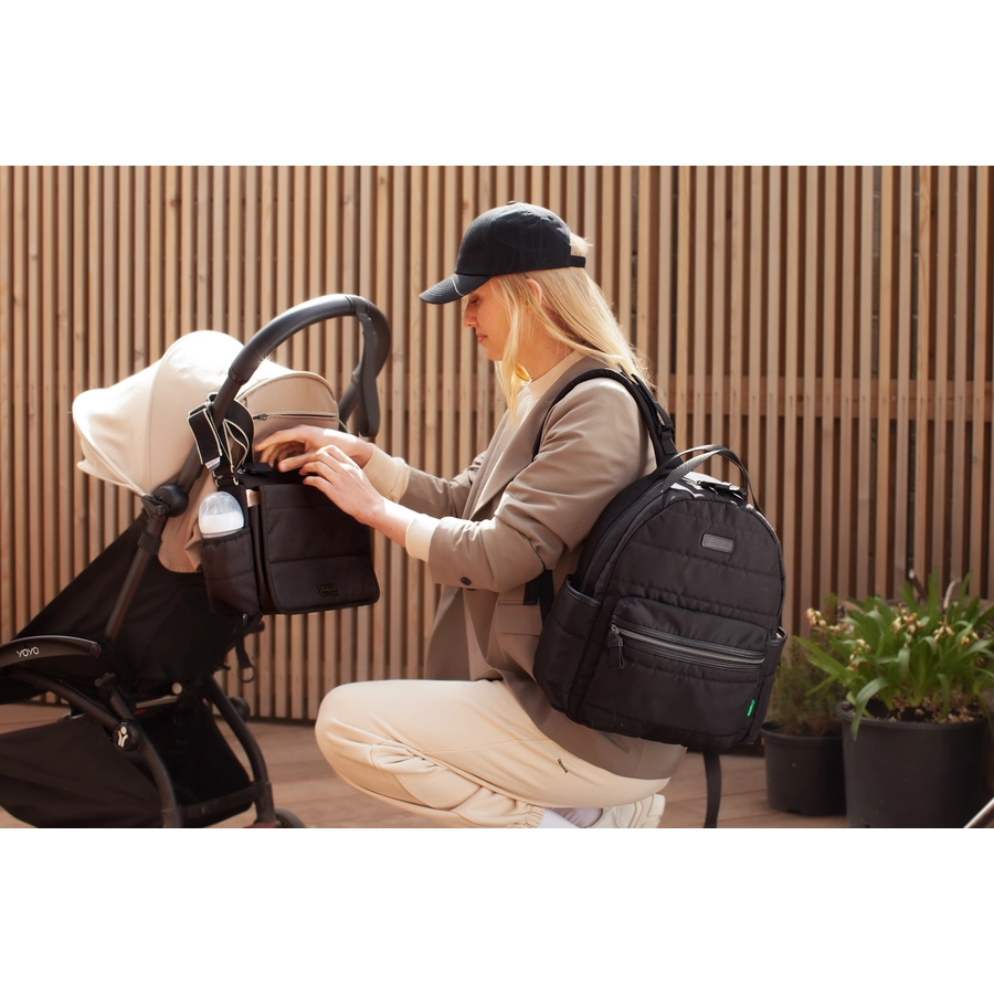 Babymel Kinderwagen Organizer Eco Quilt Black