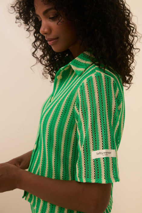 Lofty Manner groene dames blouse