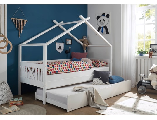 CONCEPT1 - Lit enfant Juletta 90x200cm blanc