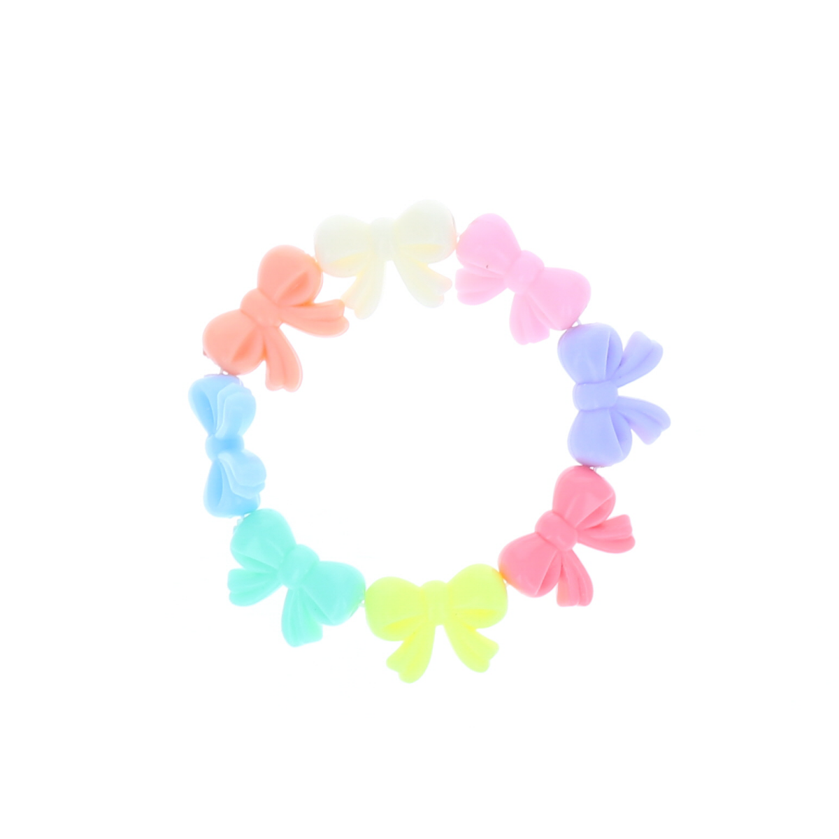 Bracelet noeuds en plastique colorés Le petit Souk