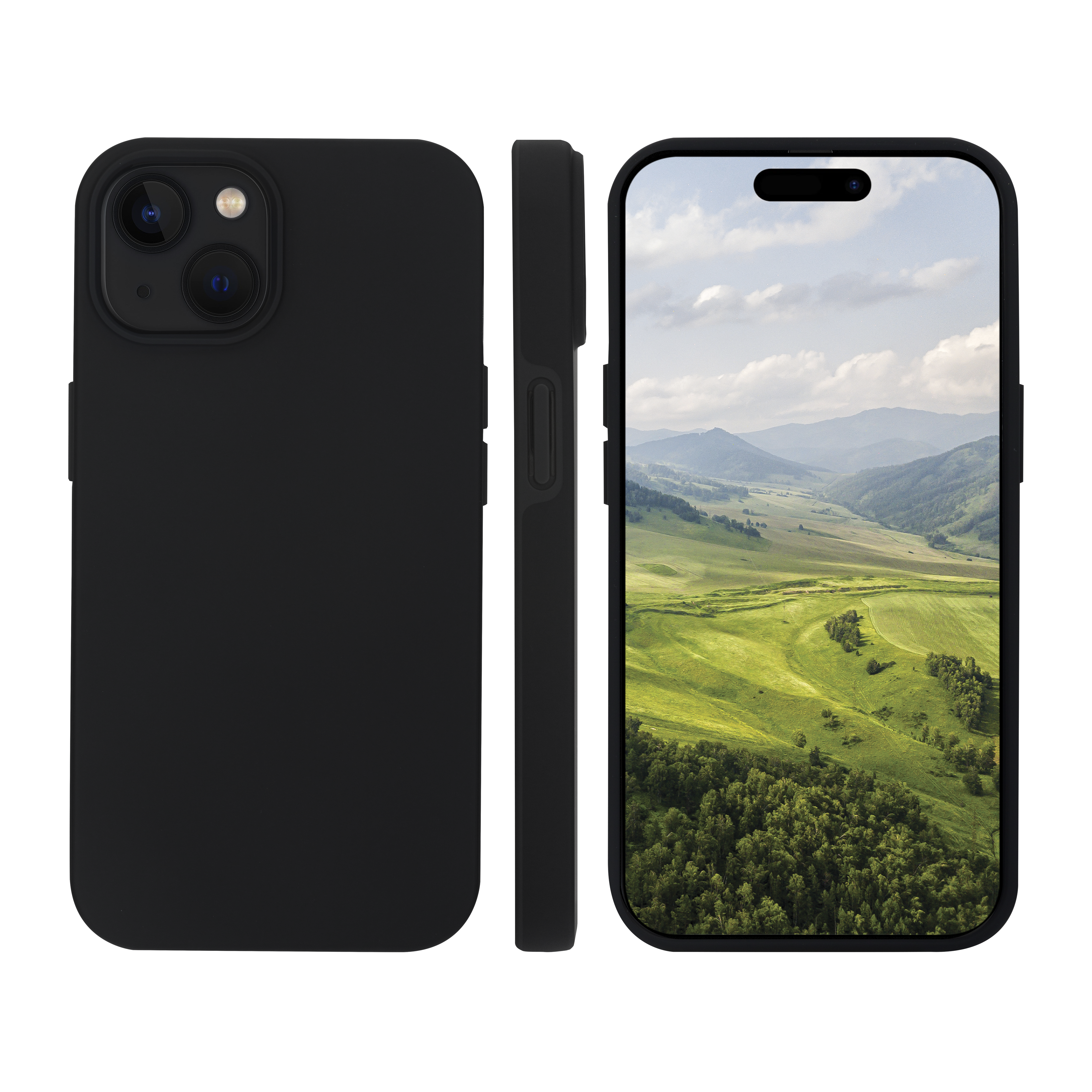 iPhone 15 Plus Hardcase Hülle Clear Case Iceland Ultra D3O MagSafe Recycled (IU67BL001908) - Schwarz