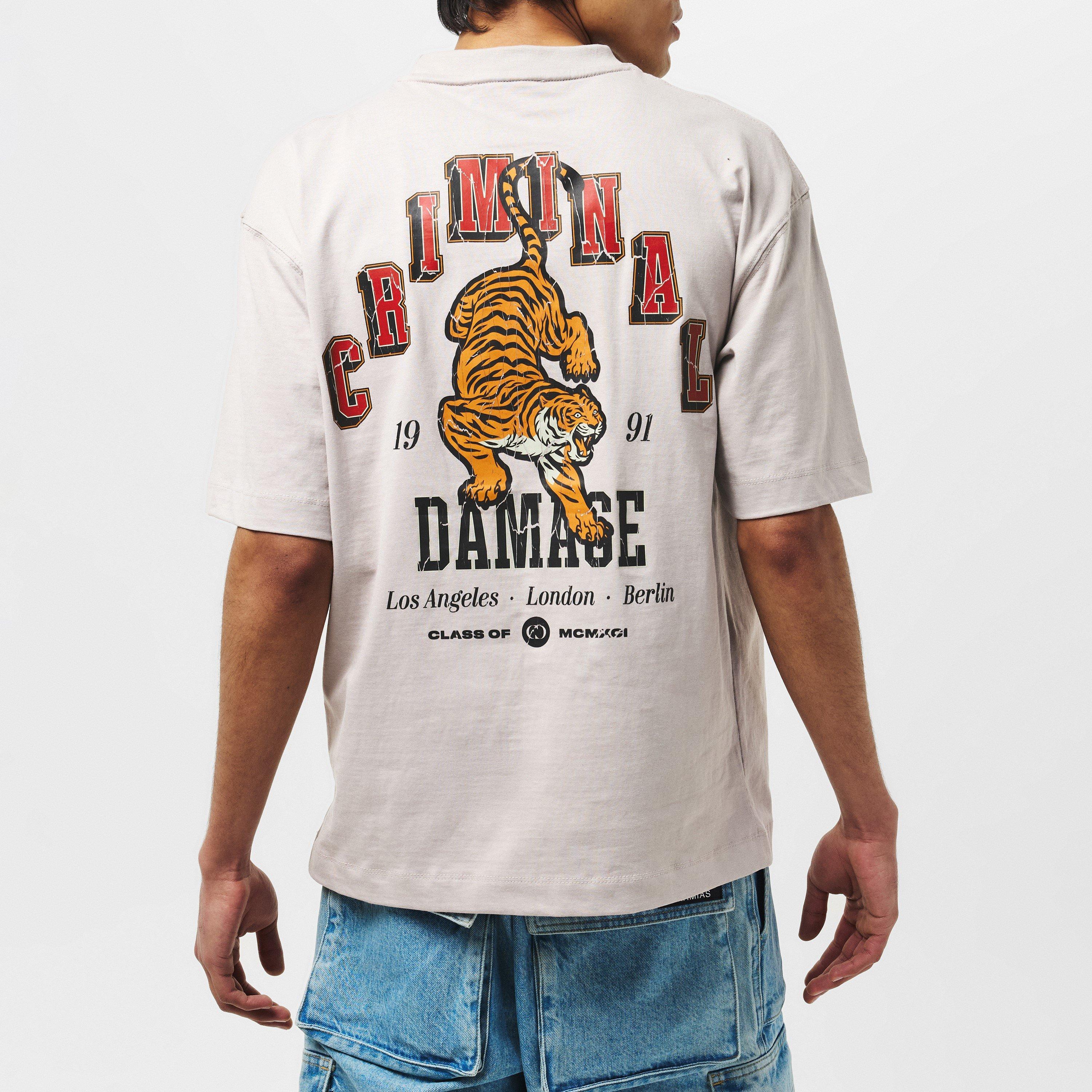 Criminal Damage CD Tigers T-Shirt Adults