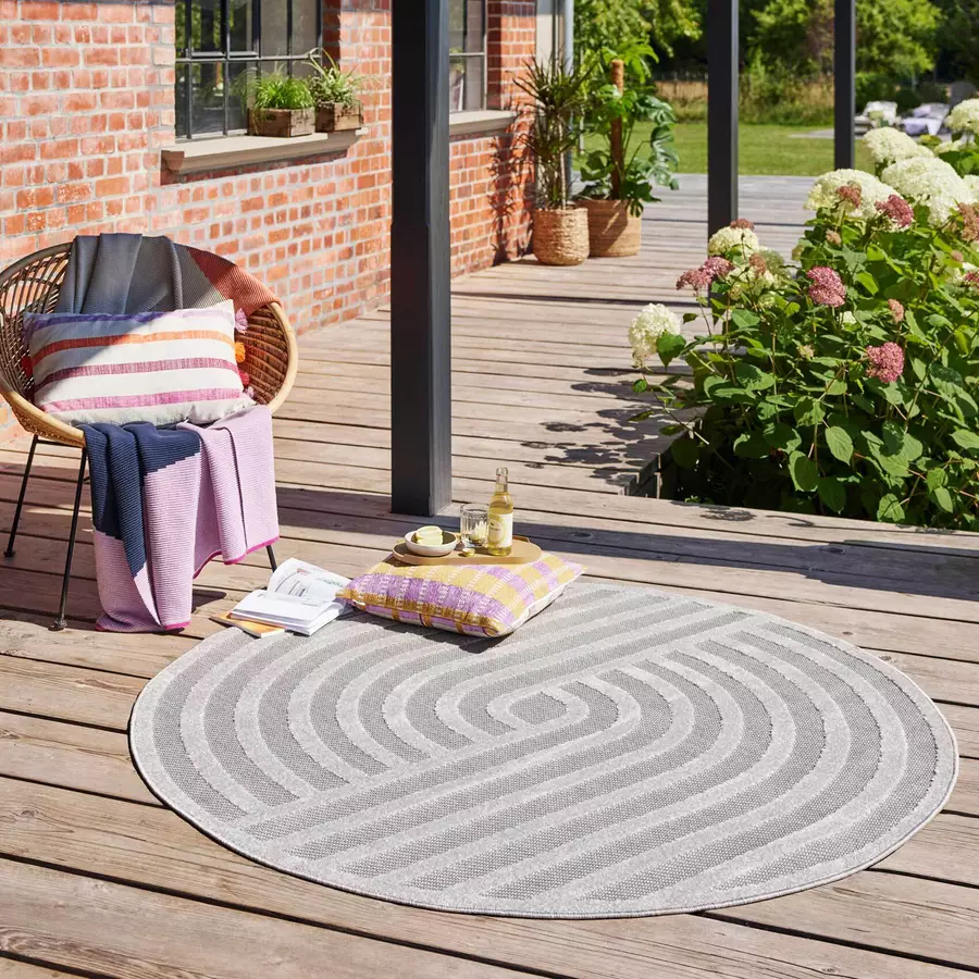 Esprit Outdoorteppich In & Outdoor Spirit grau
