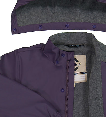 Mikk-Line Regnt?j m. Fleece/Seler - PU - Recycled - Nigh