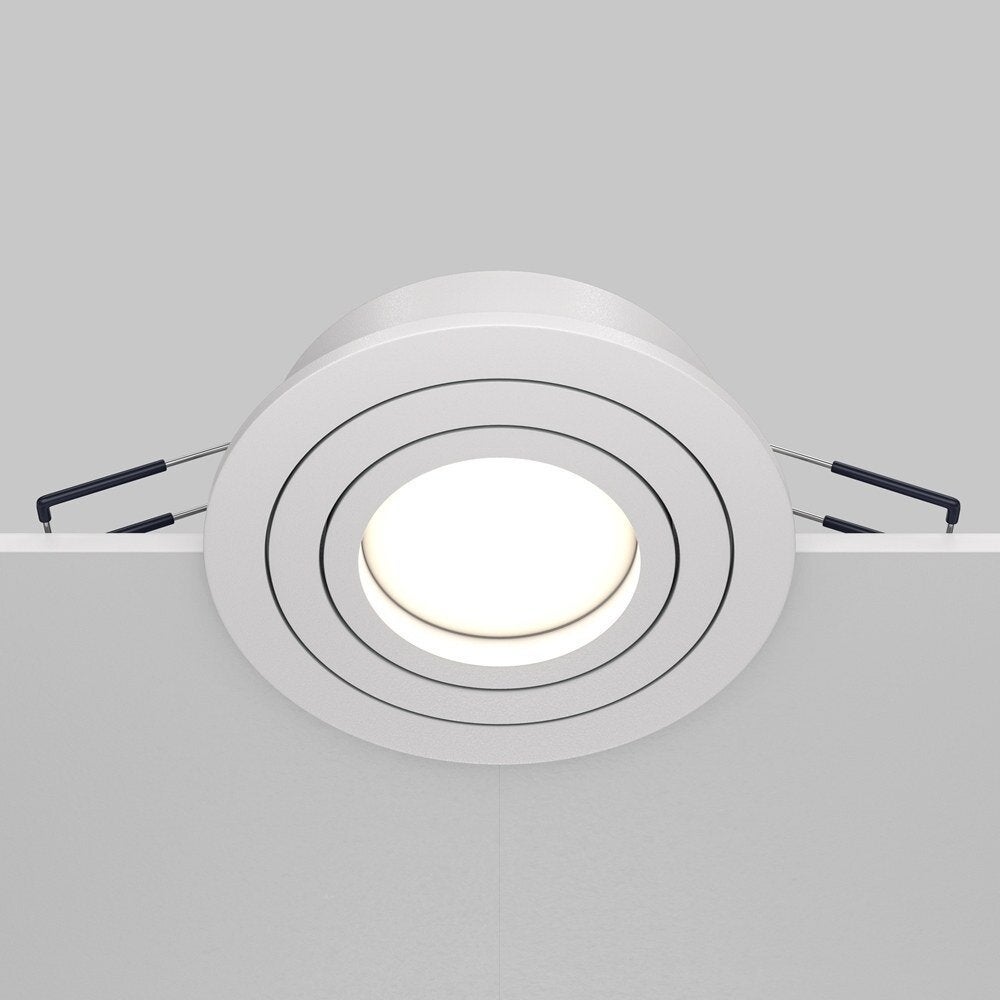 Atom inbouwplafondlamp in wit GU10 rond