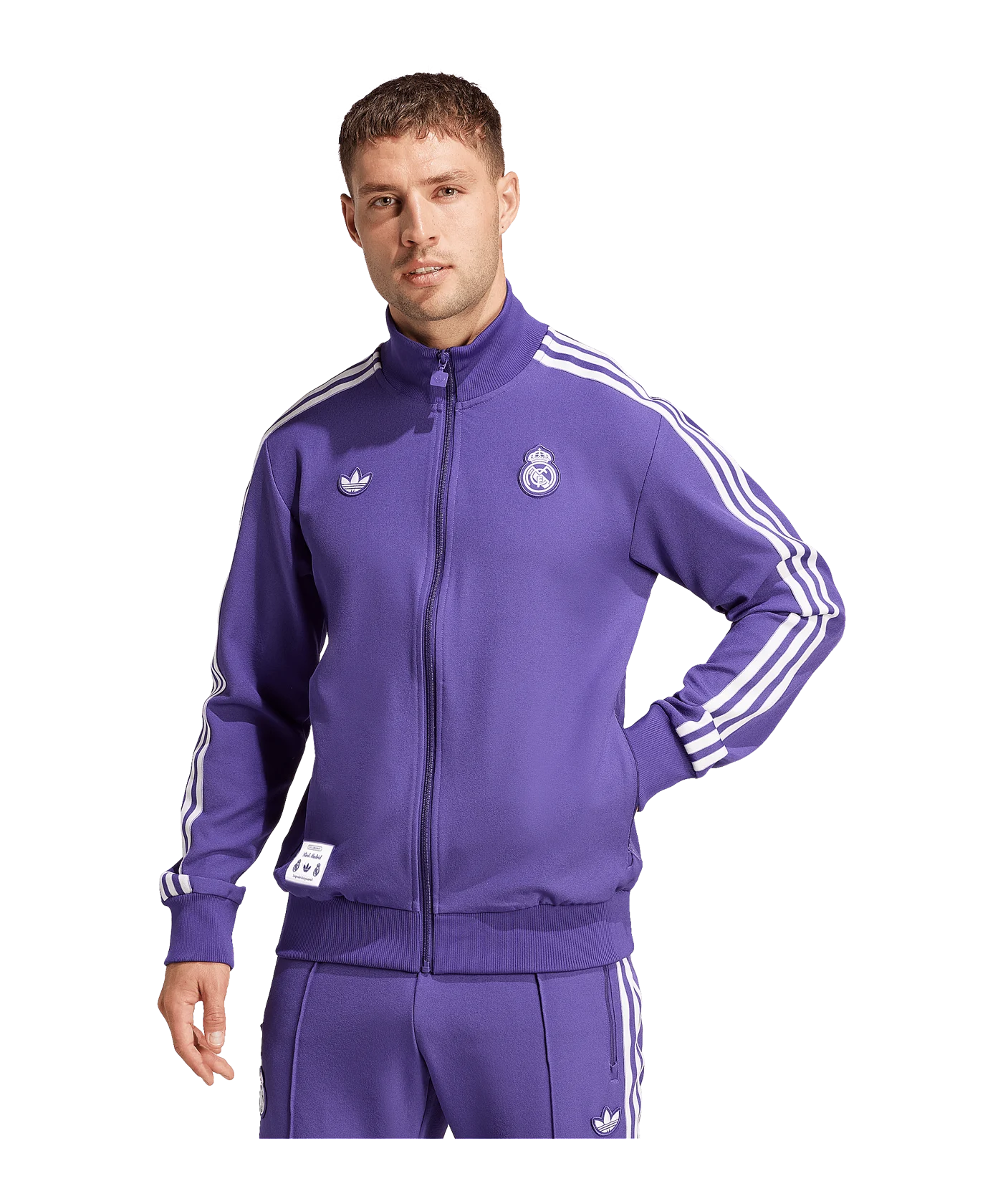 adidas Real Madrid Terrace Icon Trainingsjacke Lila