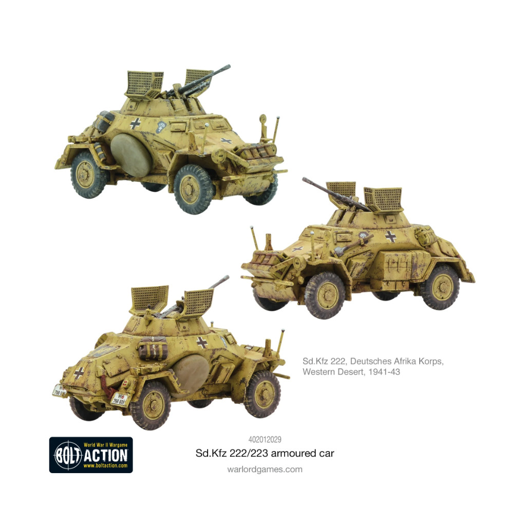 Bolt Action - German - Sd.Kfz 222/223 Armoured Car