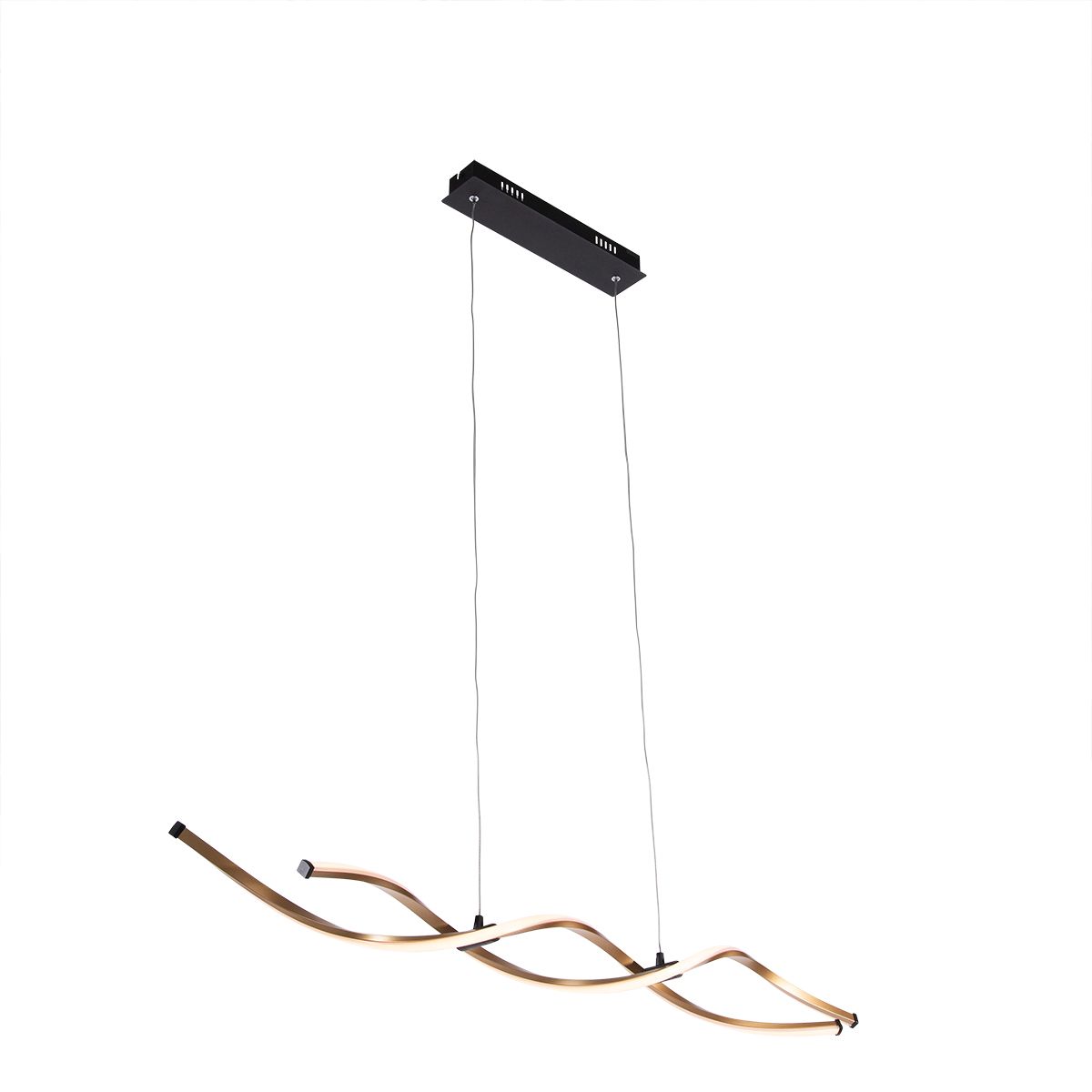Design hanglamp goud incl. LED dimbaar - Zina