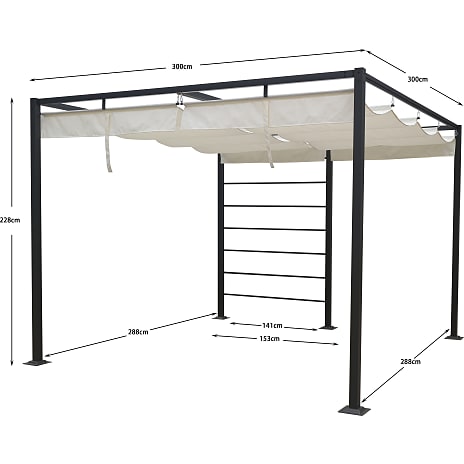 Cover til Bali pergola - off-white
