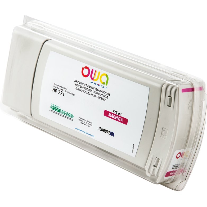Cartouche d'encre traceur remanufacturée OWA - standard - Magenta - pour HP 771C