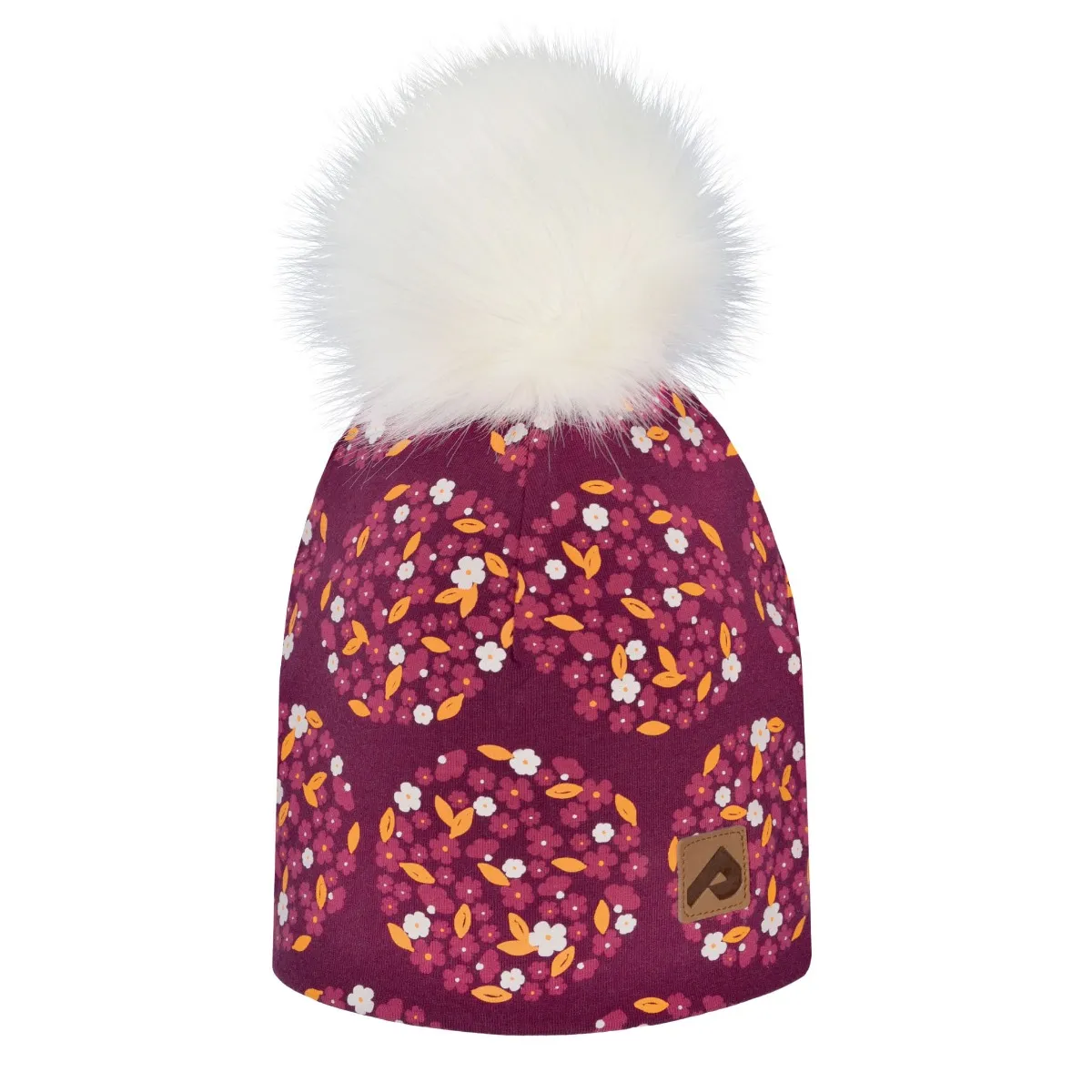 Perlimpinpin Tuque Pompom Fleurs Pois 2-12ans