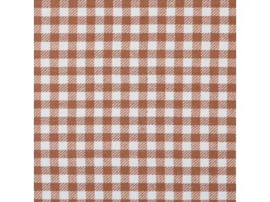 Nappe en coton Vichy Ivoire et Terracotta 150 x 250 cm