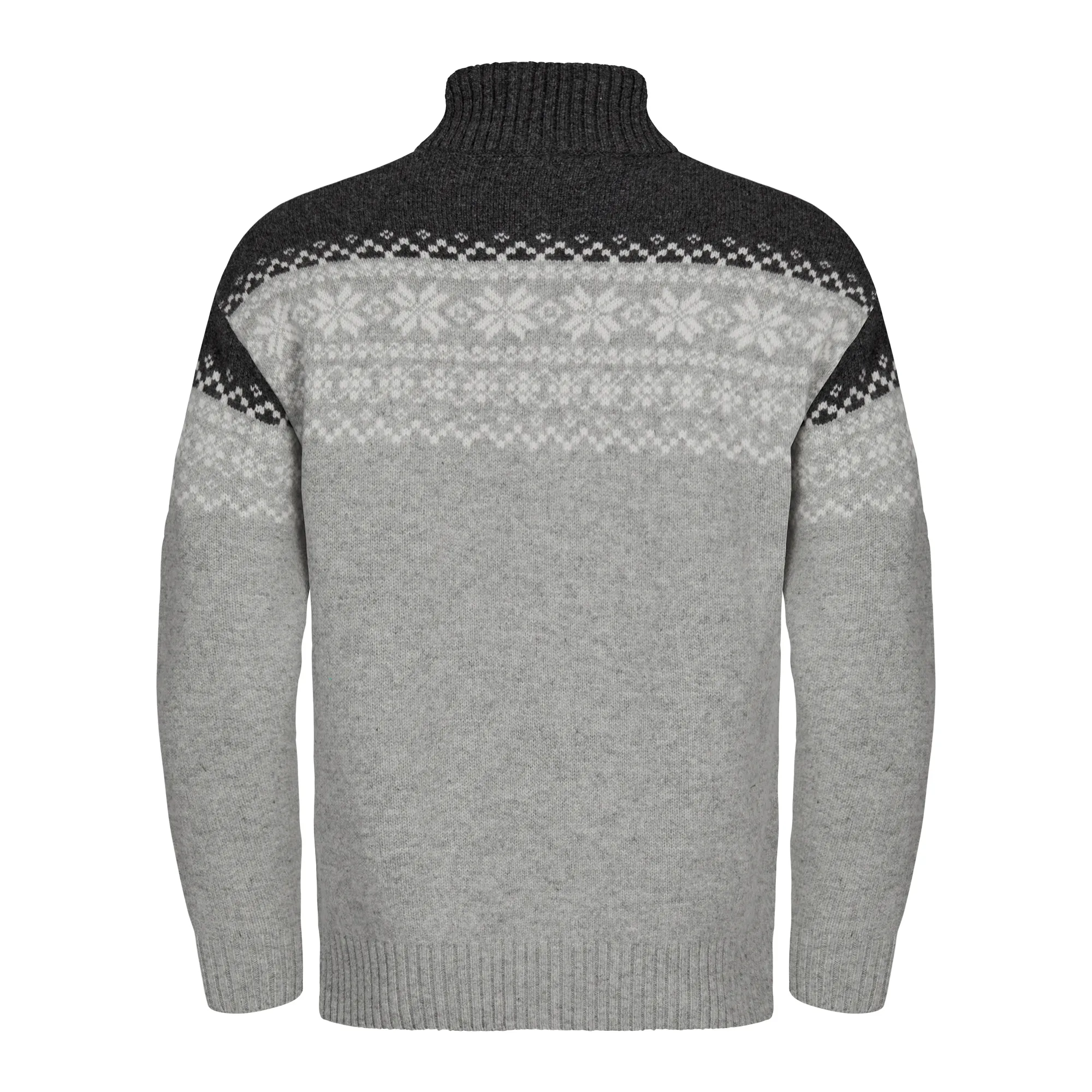 Gridarmor Snøkrystall Hz Ullgenser Men Light Grey/Dark Grey/White