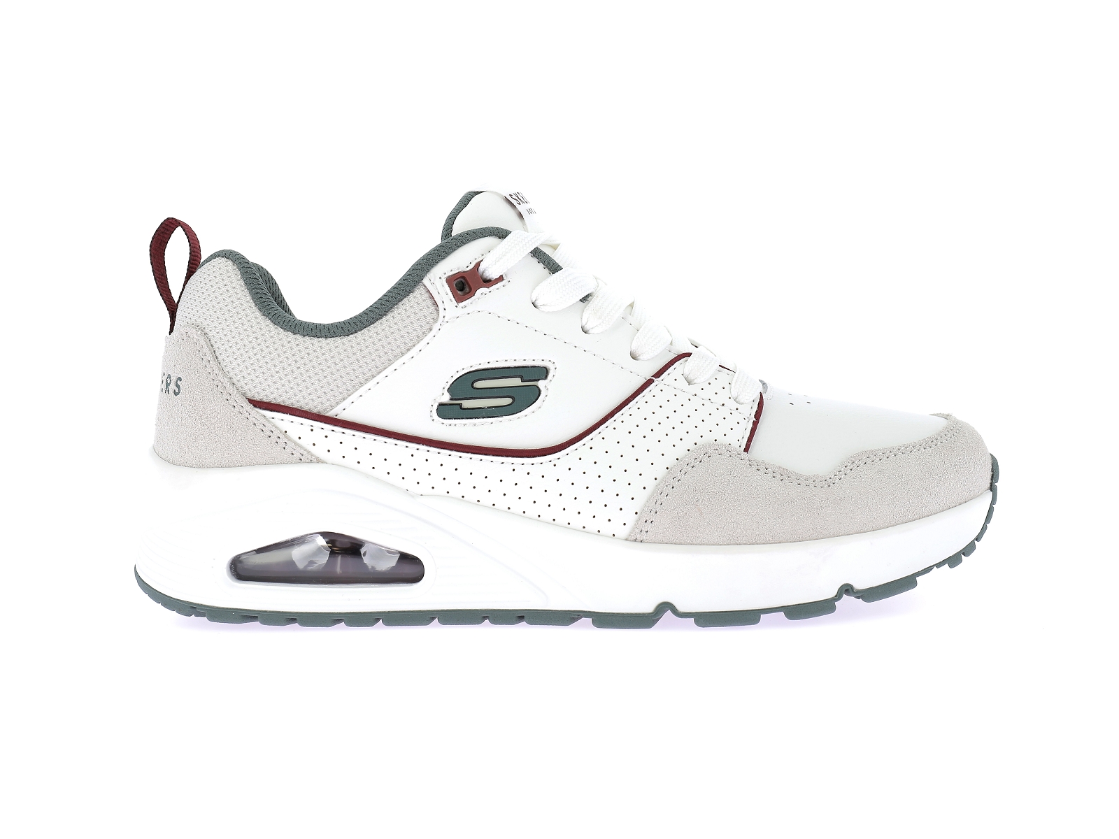 Skechers-UNO RETRO ONE Matières combinées Blanc
