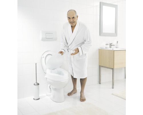 Toiletverhoger met deksel, wit