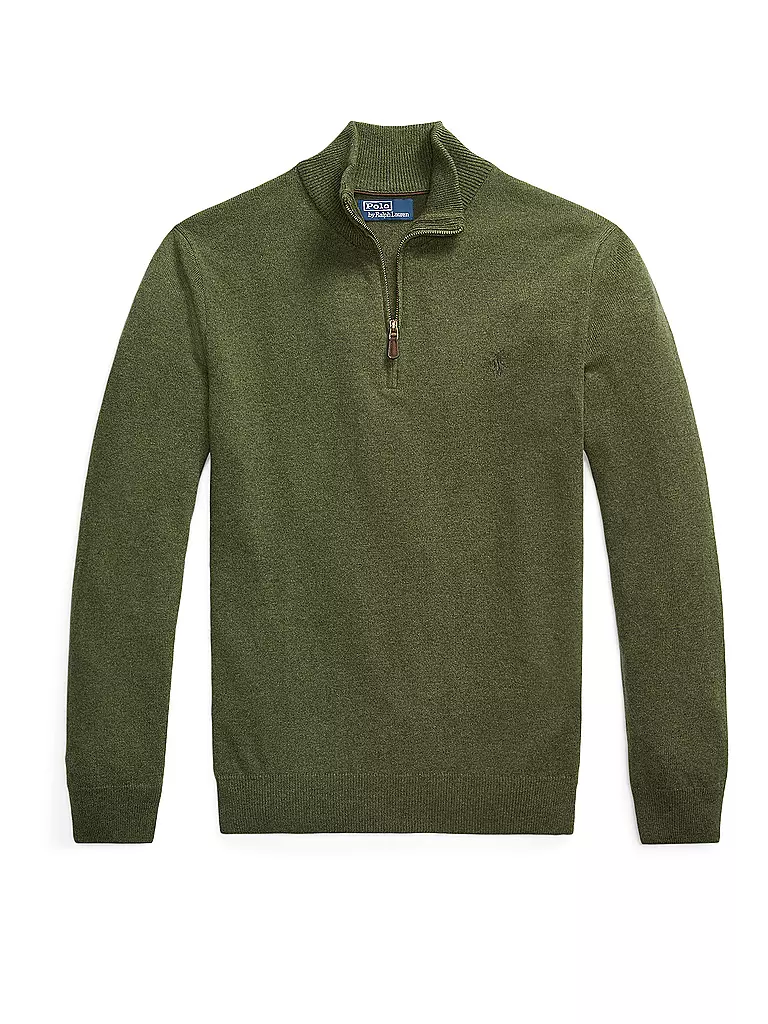 POLO RALPH LAUREN Troyer Pullover Regular Fit olive
