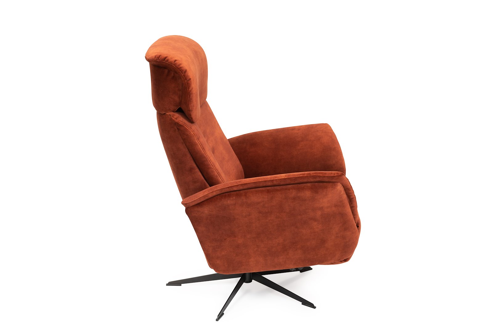 Sublim Lenestol Manuell hvilefunksjon. Medium størrelse, i tekstil Adore 3156 Cooper. Sort orion sokkel.