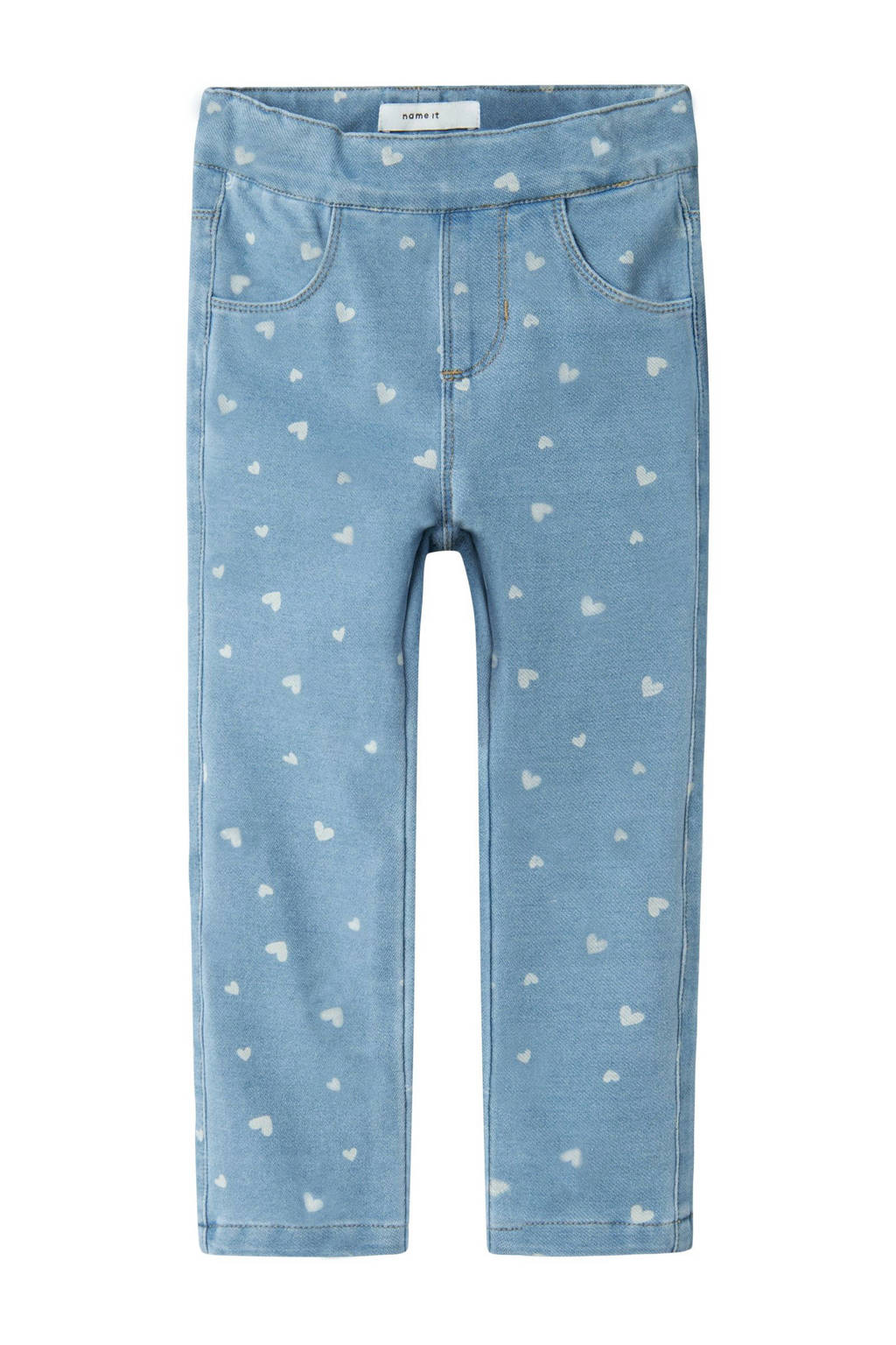 NAME IT slim fit regular waist jeans light blue denim
