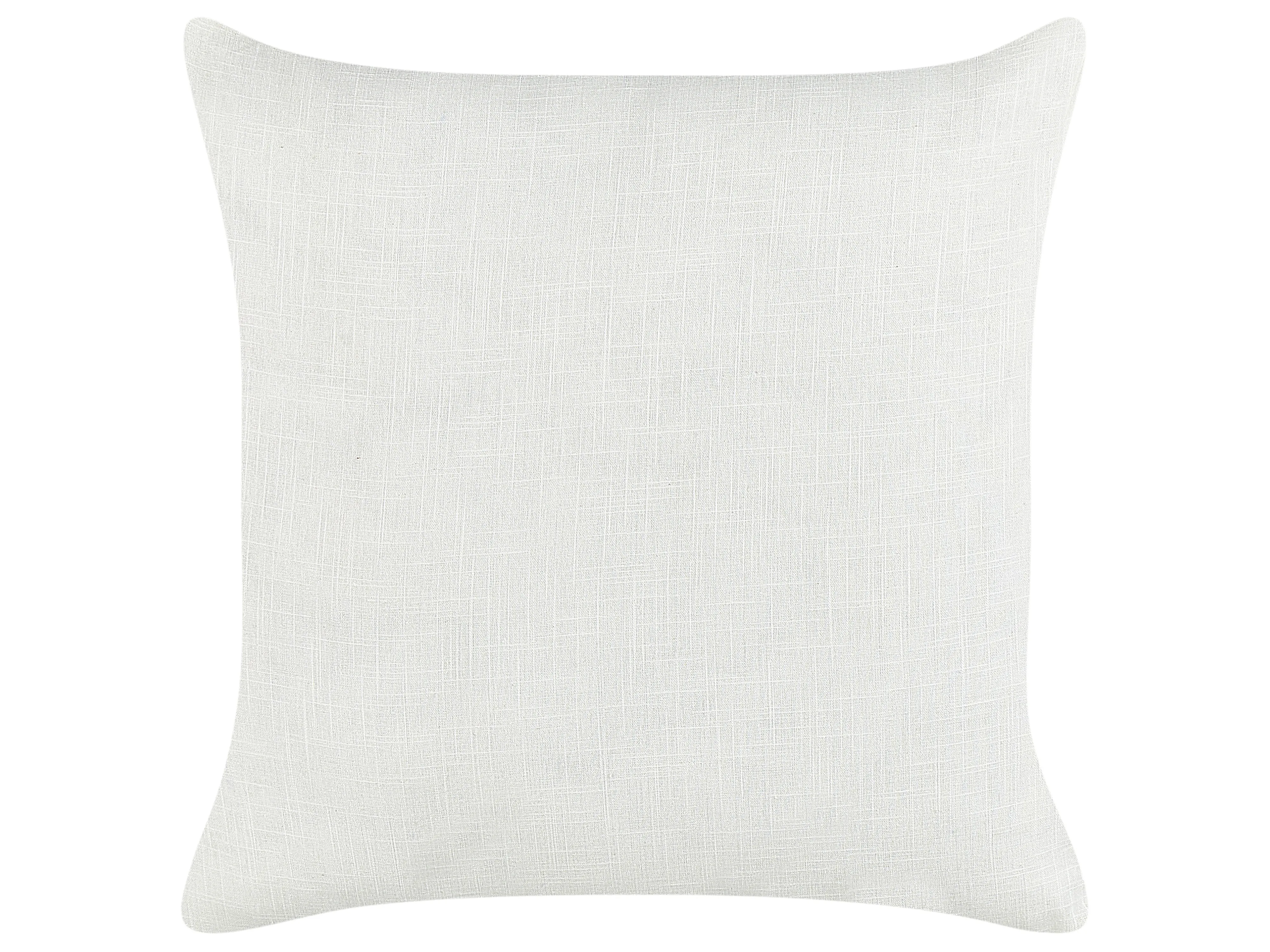 Set van 2 sierkussens MILAS Linnen 50 x 50 cm Zwart/wit gestreept