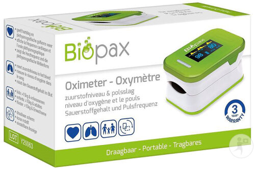 Biopax Oxymètre De Pouls Portable 1 Pièce