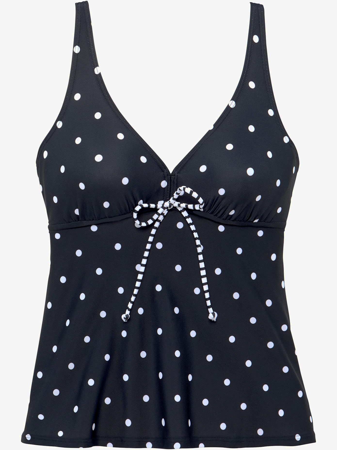 Haut de maillot de bain à armatures motif à pois tendance